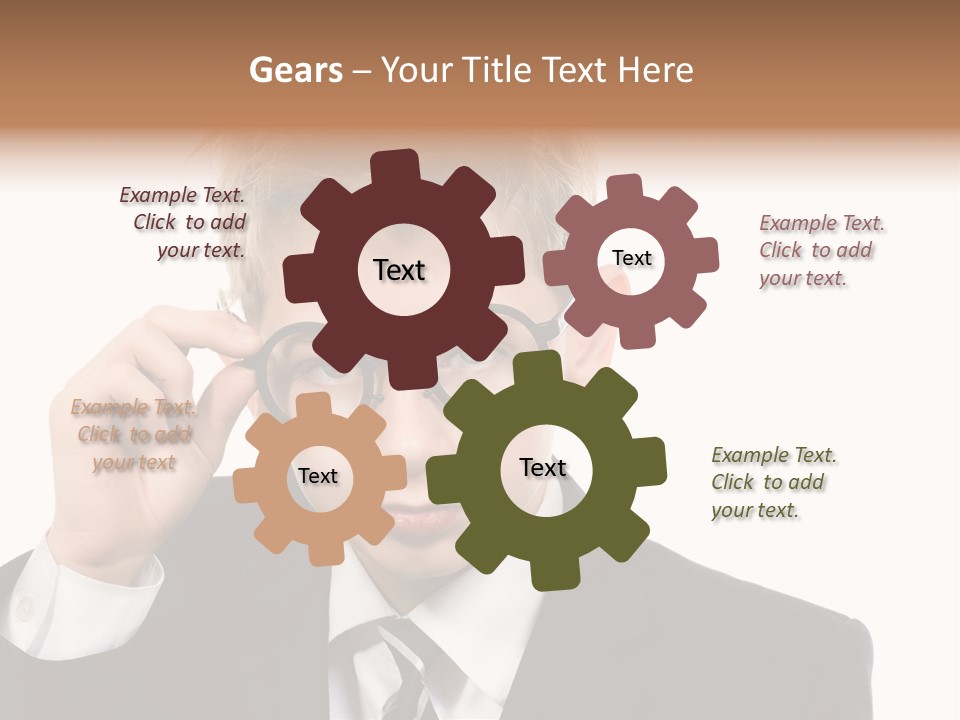 Idea Male Face PowerPoint Template