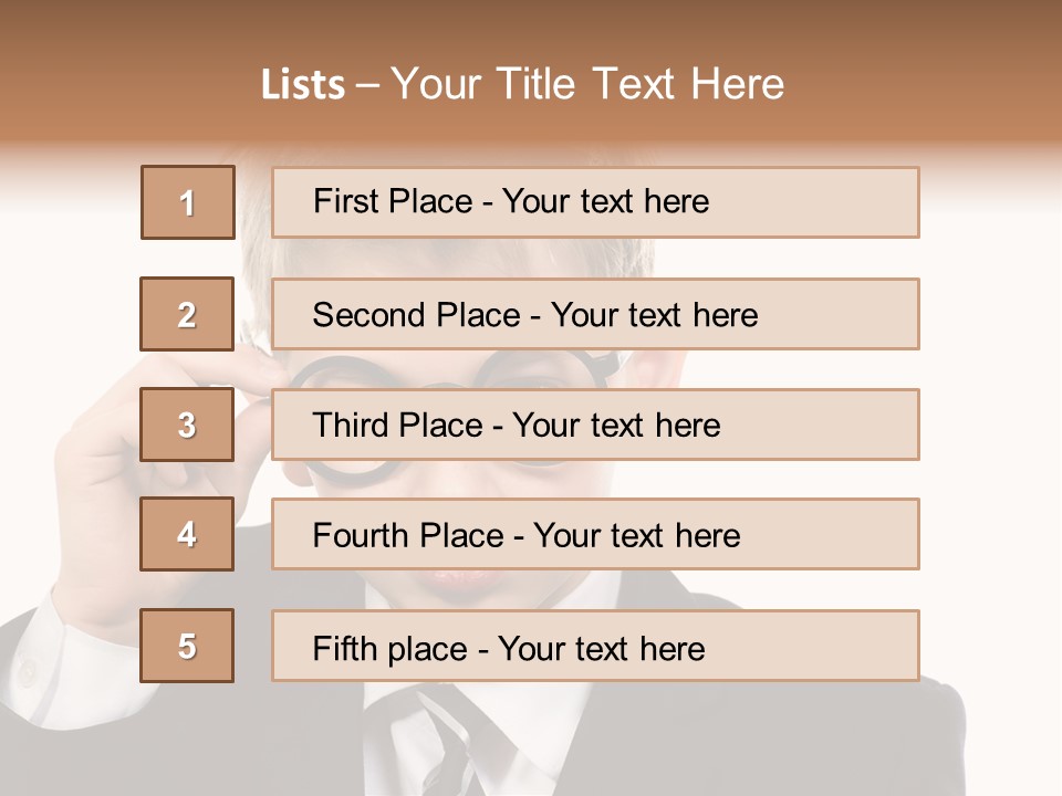 Idea Male Face PowerPoint Template