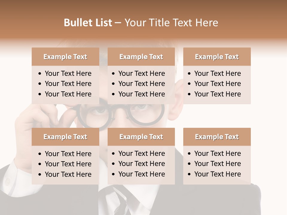Idea Male Face PowerPoint Template