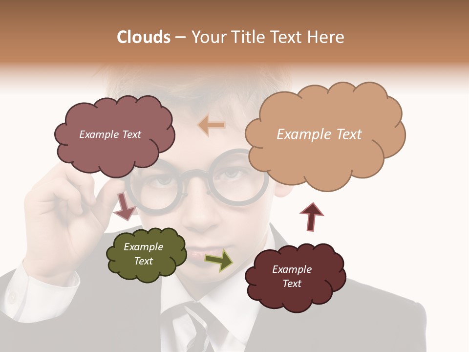 Idea Male Face PowerPoint Template