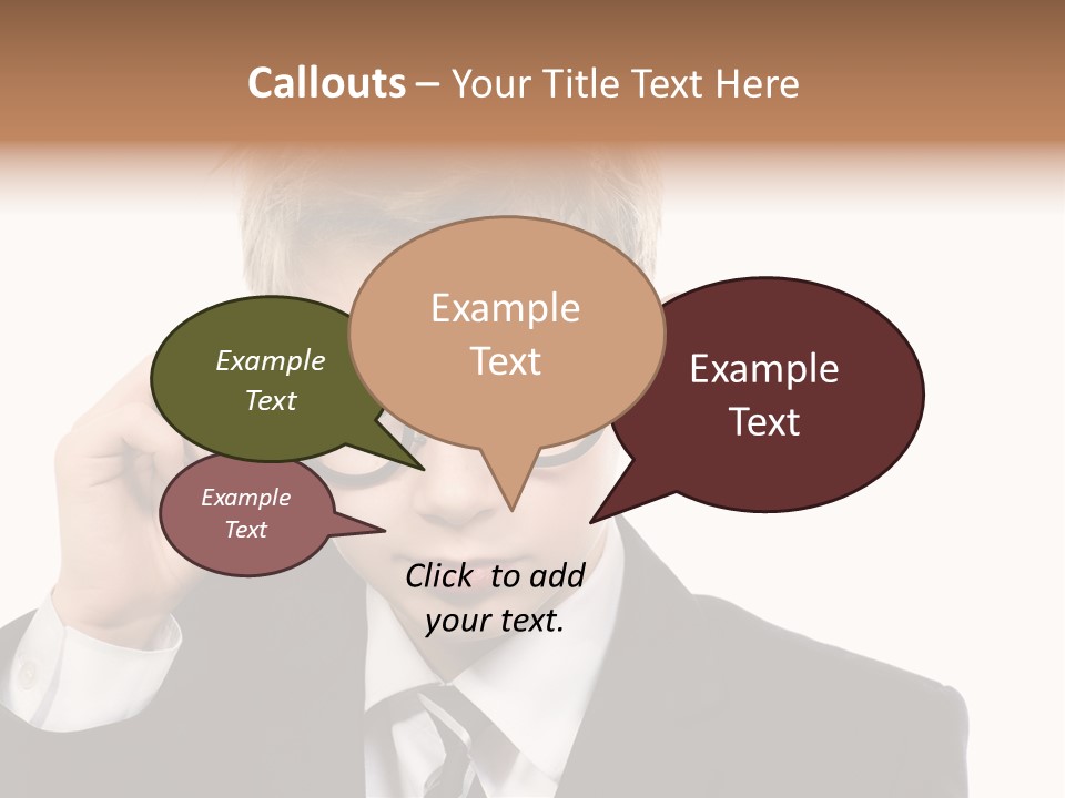 Idea Male Face PowerPoint Template