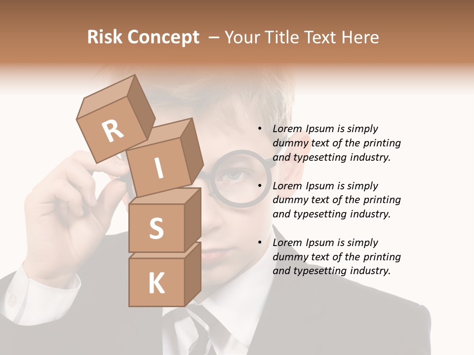 Idea Male Face PowerPoint Template