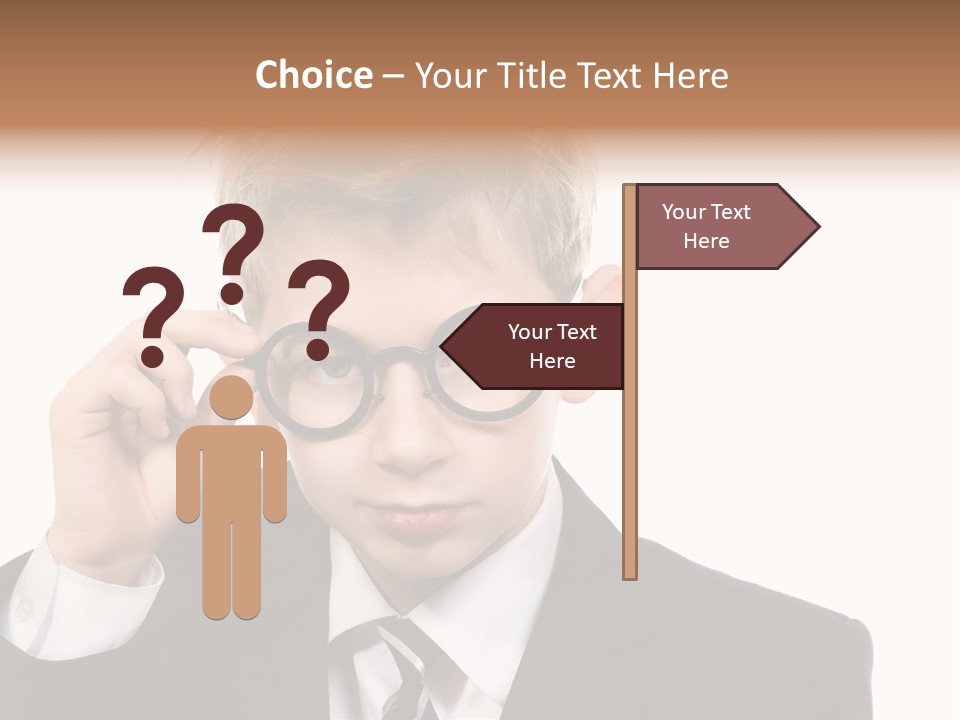 Idea Male Face PowerPoint Template