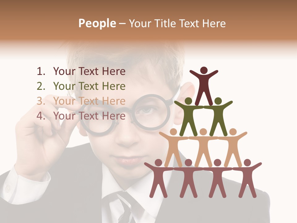 Idea Male Face PowerPoint Template