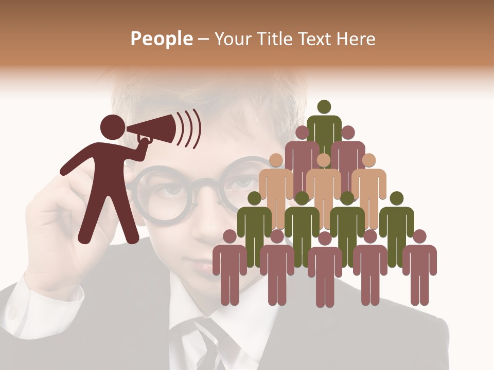 Idea Male Face PowerPoint Template