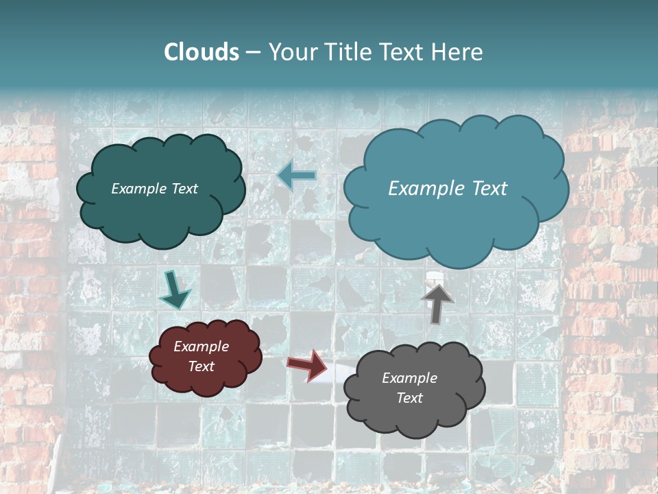 Lines Pattern Horizontal PowerPoint Template