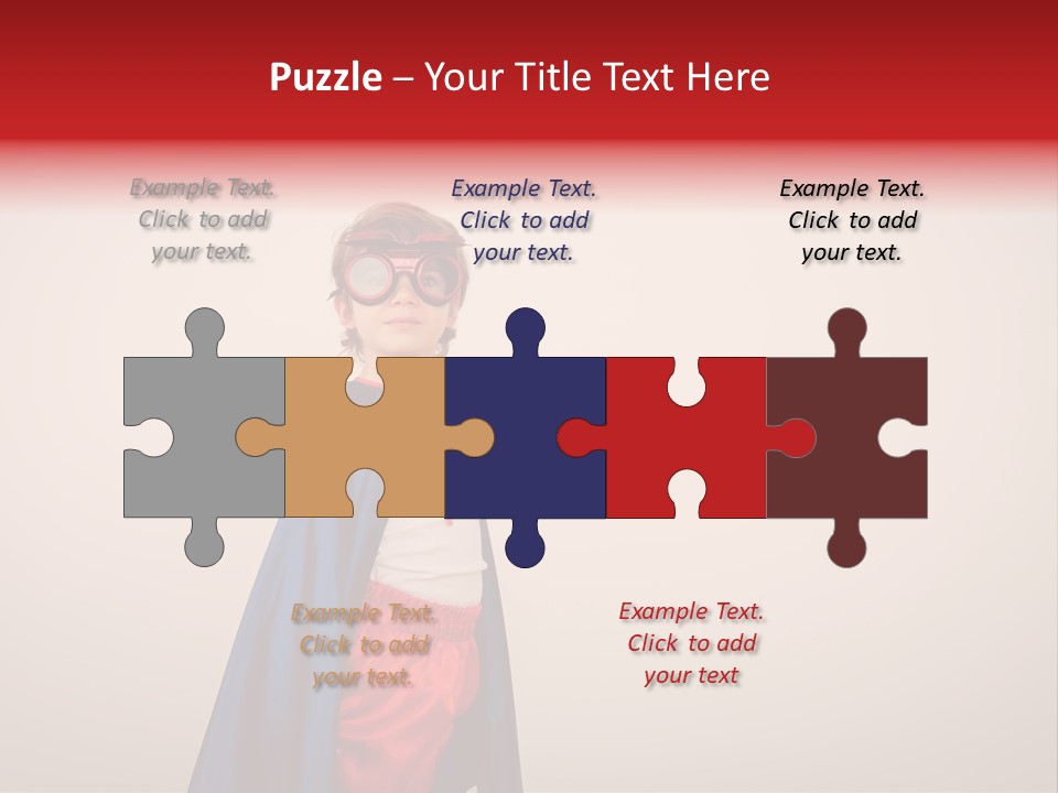 Hero Red Childhood PowerPoint Template