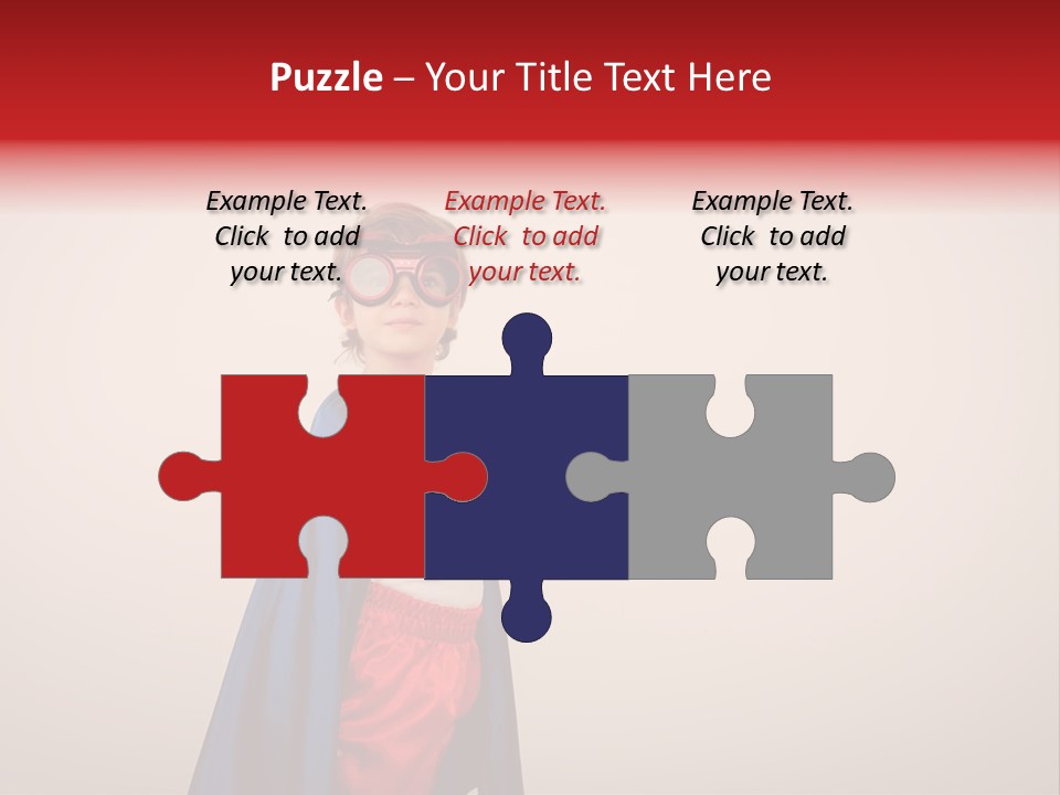 Hero Red Childhood PowerPoint Template