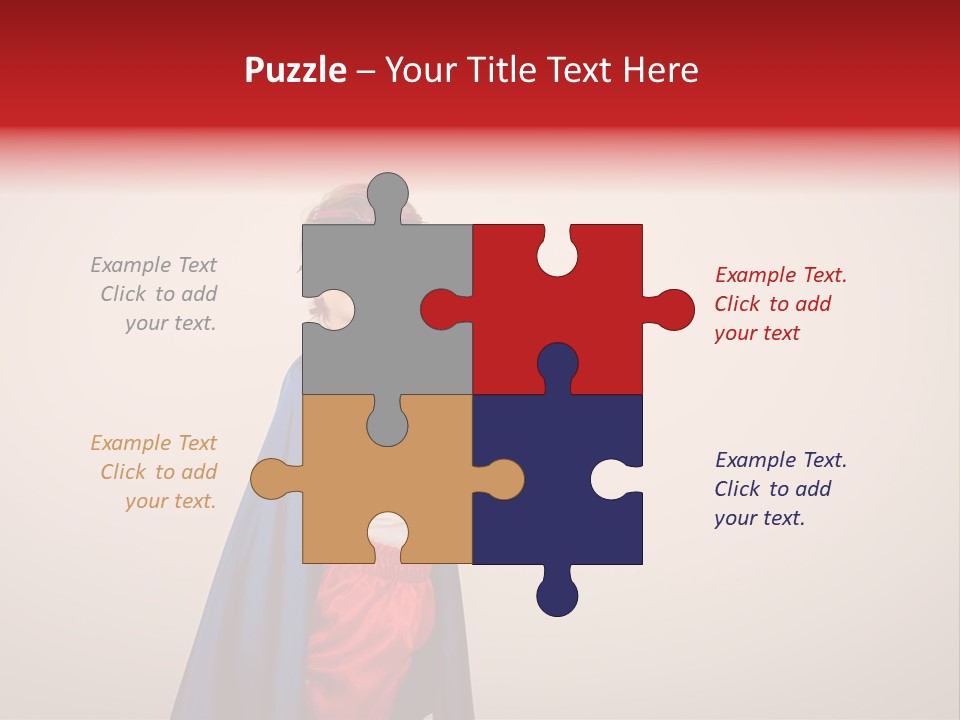 Hero Red Childhood PowerPoint Template