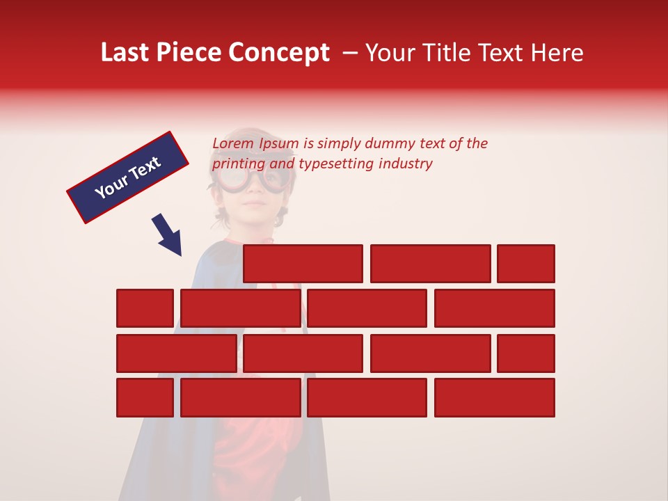 Hero Red Childhood PowerPoint Template
