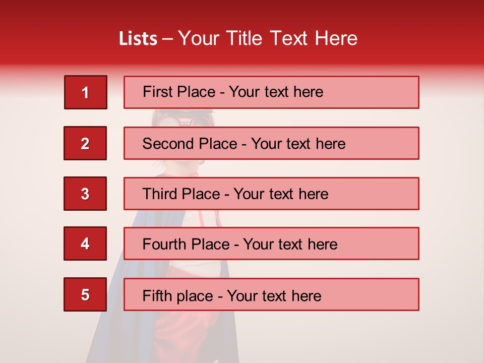 Hero Red Childhood PowerPoint Template