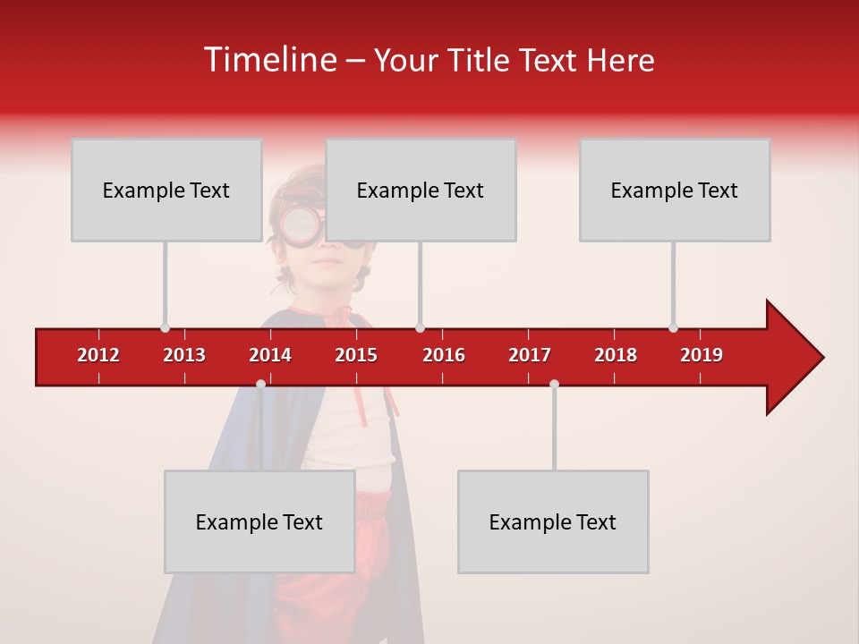 Hero Red Childhood PowerPoint Template
