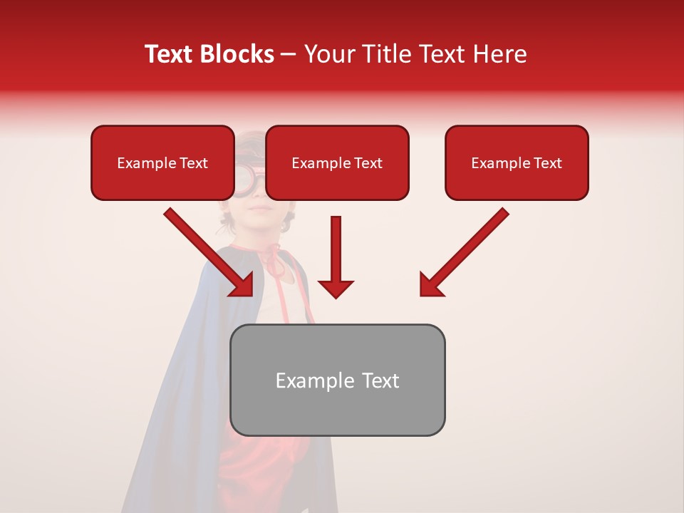 Hero Red Childhood PowerPoint Template