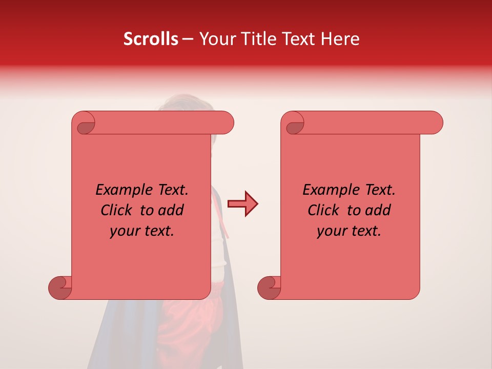 Hero Red Childhood PowerPoint Template