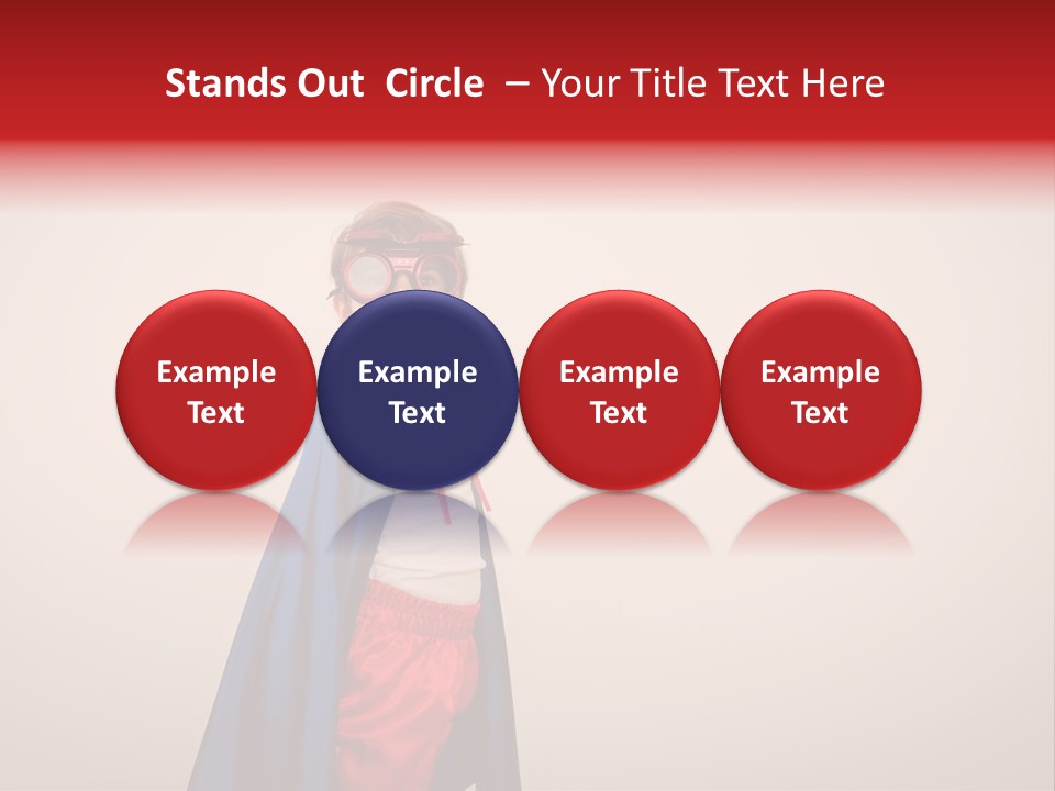 Hero Red Childhood PowerPoint Template