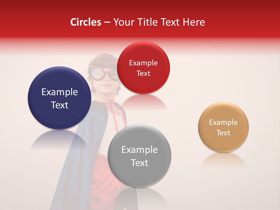 Hero Red Childhood PowerPoint Template