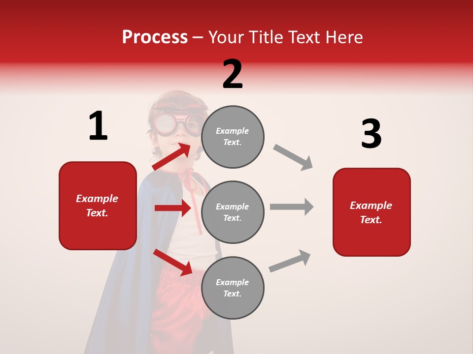 Hero Red Childhood PowerPoint Template