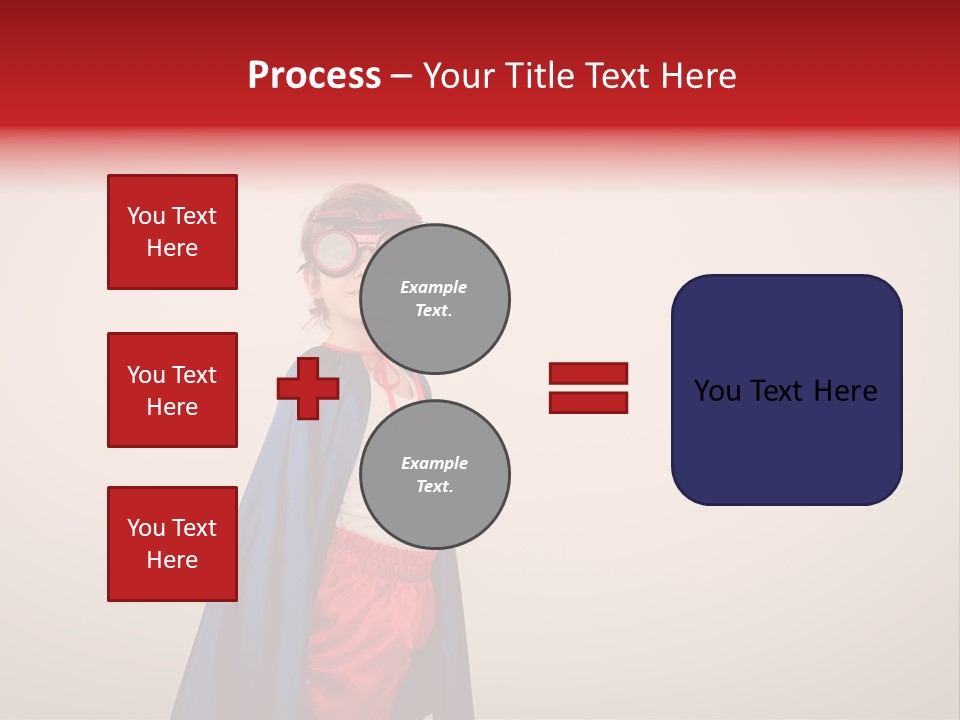 Hero Red Childhood PowerPoint Template
