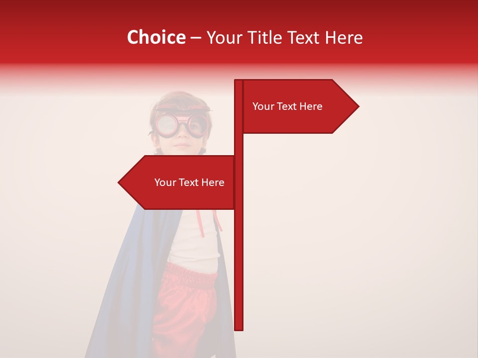 Hero Red Childhood PowerPoint Template