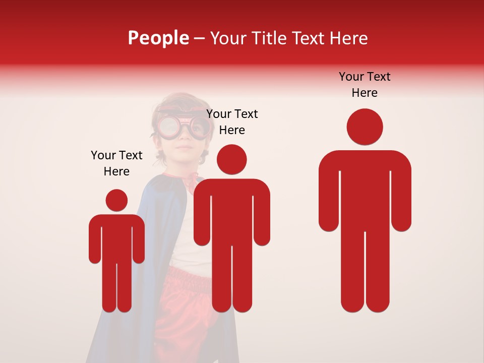 Hero Red Childhood PowerPoint Template