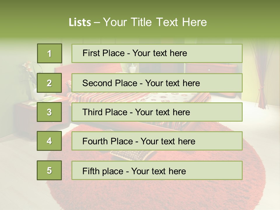 Mattress Comfortable Sheets PowerPoint Template