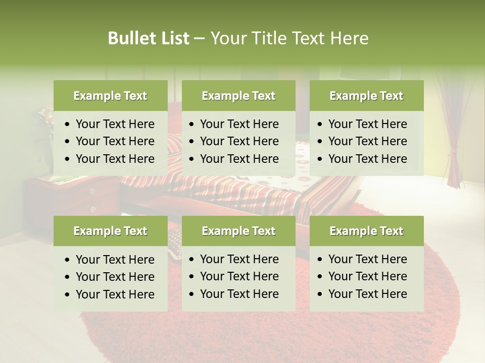 Mattress Comfortable Sheets PowerPoint Template