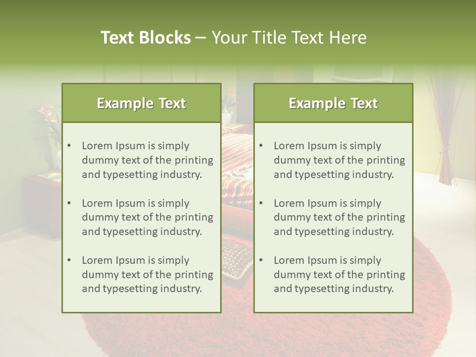Mattress Comfortable Sheets PowerPoint Template