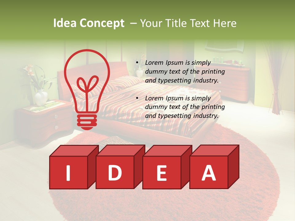 Mattress Comfortable Sheets PowerPoint Template