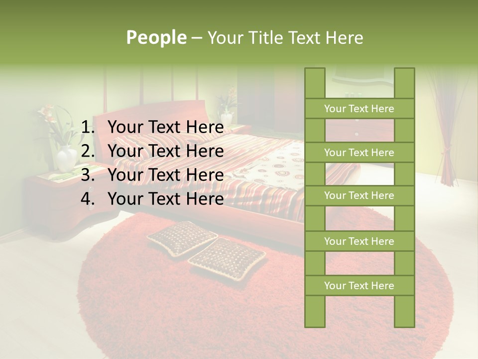Mattress Comfortable Sheets PowerPoint Template