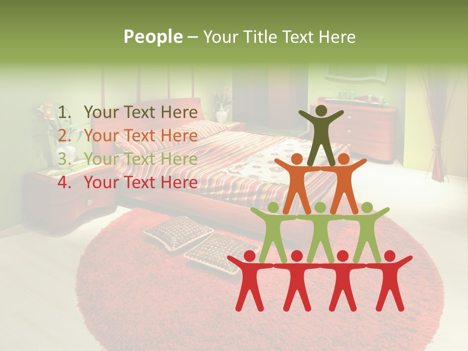 Mattress Comfortable Sheets PowerPoint Template