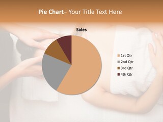 A Woman Getting A Massage With Her Hands On Her Head PowerPoint Template