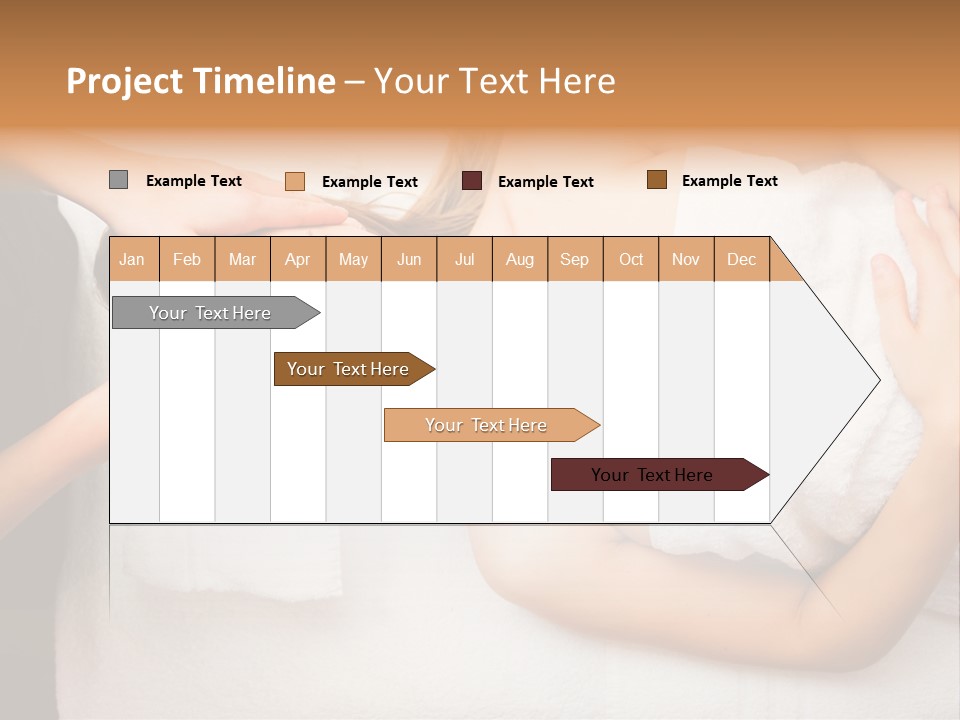 A Woman Getting A Massage With Her Hands On Her Head PowerPoint Template