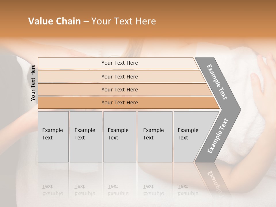 A Woman Getting A Massage With Her Hands On Her Head PowerPoint Template