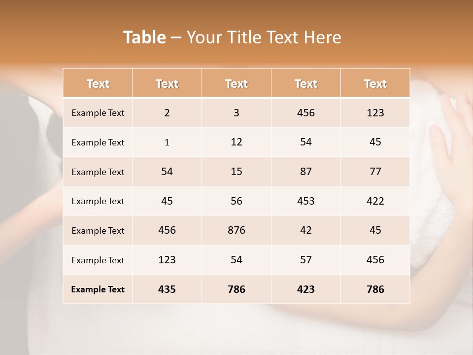 A Woman Getting A Massage With Her Hands On Her Head PowerPoint Template