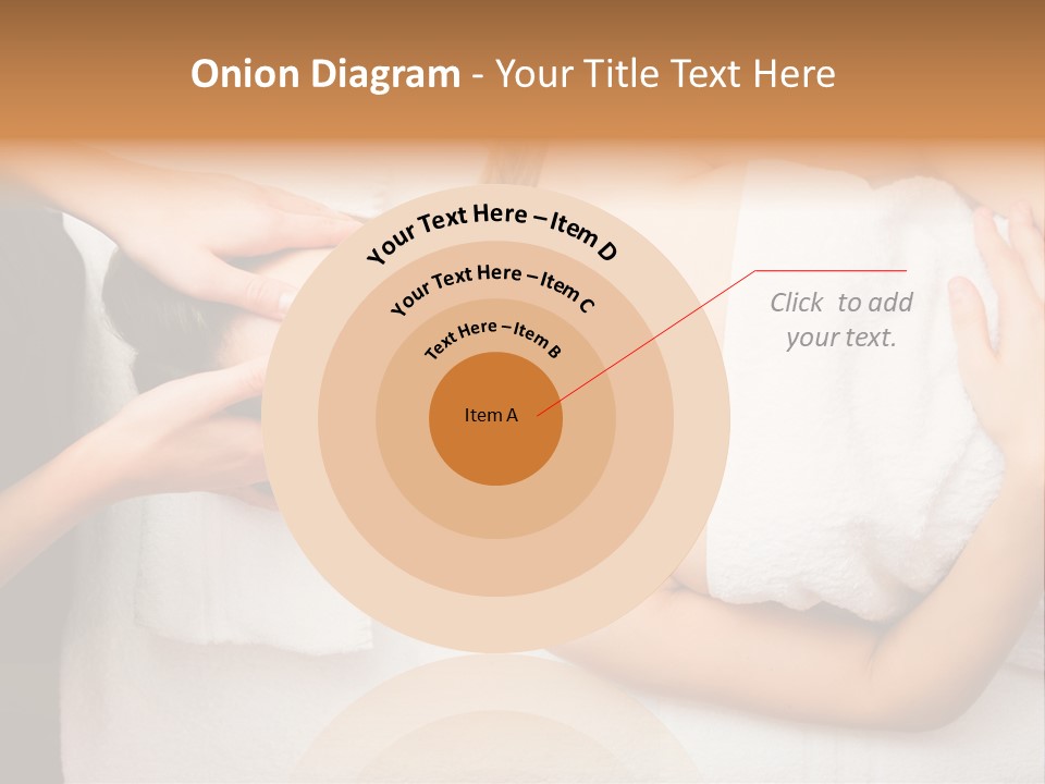 A Woman Getting A Massage With Her Hands On Her Head PowerPoint Template