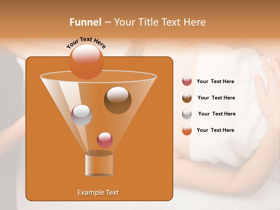 A Woman Getting A Massage With Her Hands On Her Head PowerPoint Template