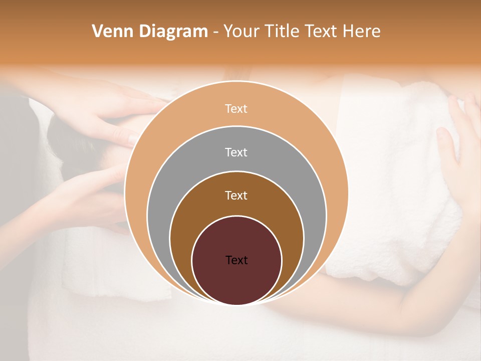 A Woman Getting A Massage With Her Hands On Her Head PowerPoint Template