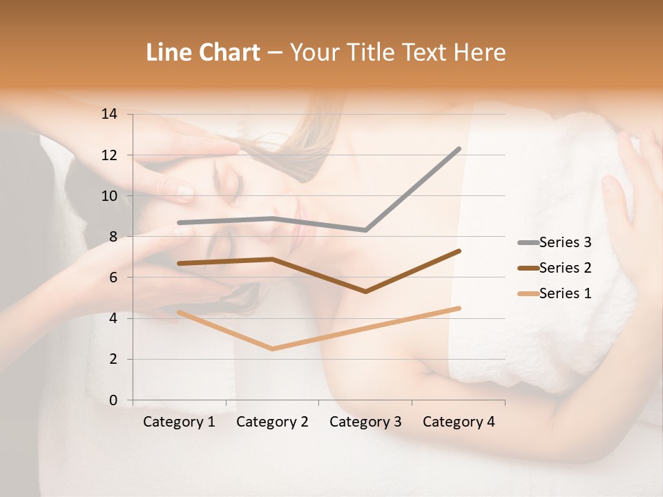 A Woman Getting A Massage With Her Hands On Her Head PowerPoint Template