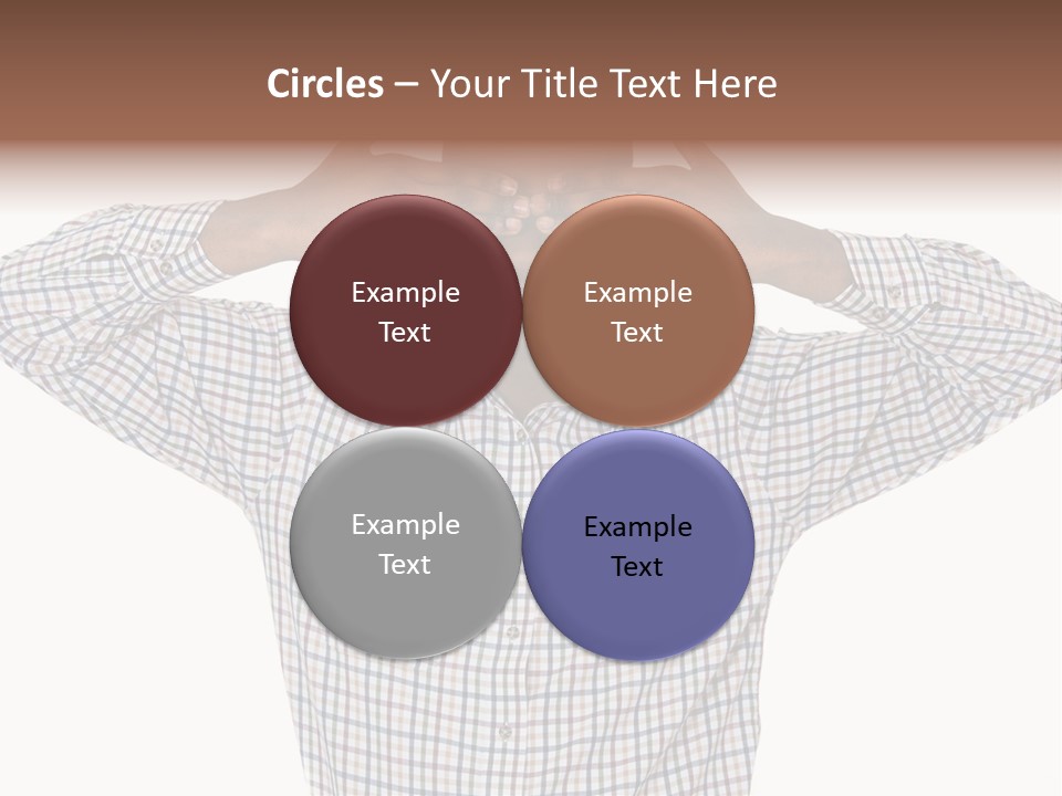 A Man Covering His Eyes With His Hands PowerPoint Template