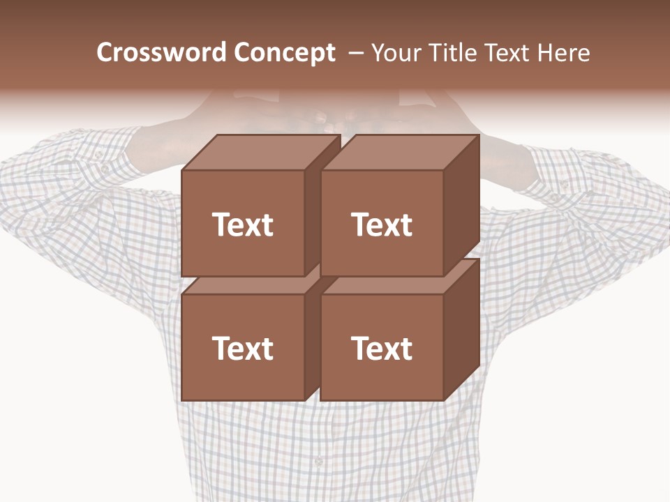 A Man Covering His Eyes With His Hands PowerPoint Template