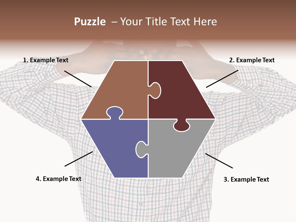 A Man Covering His Eyes With His Hands PowerPoint Template
