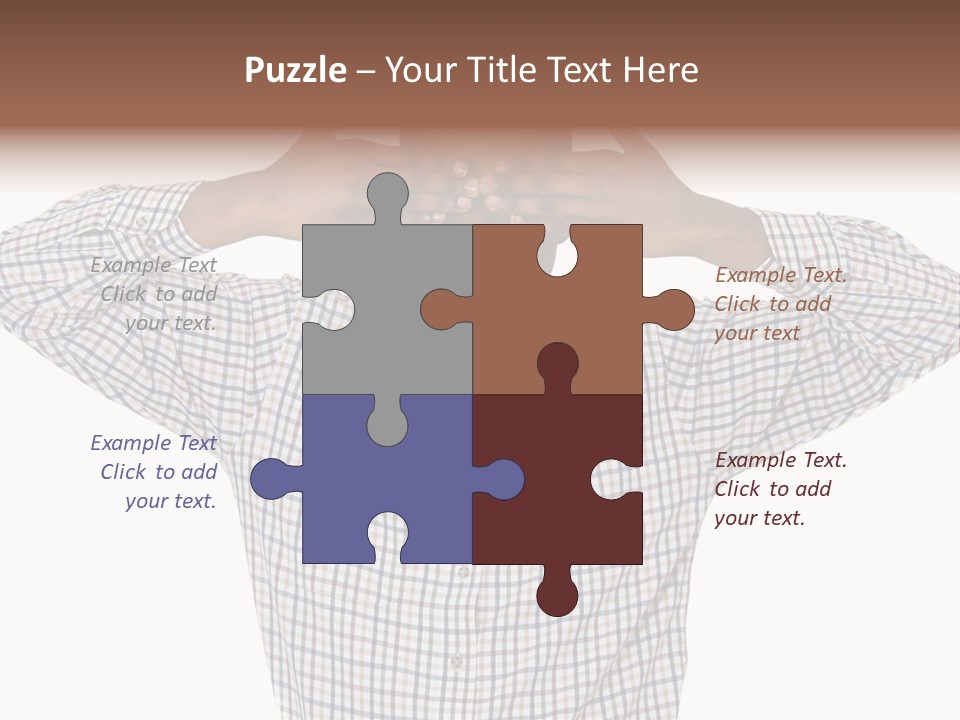 A Man Covering His Eyes With His Hands PowerPoint Template