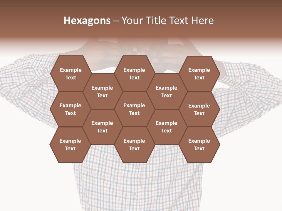 A Man Covering His Eyes With His Hands PowerPoint Template