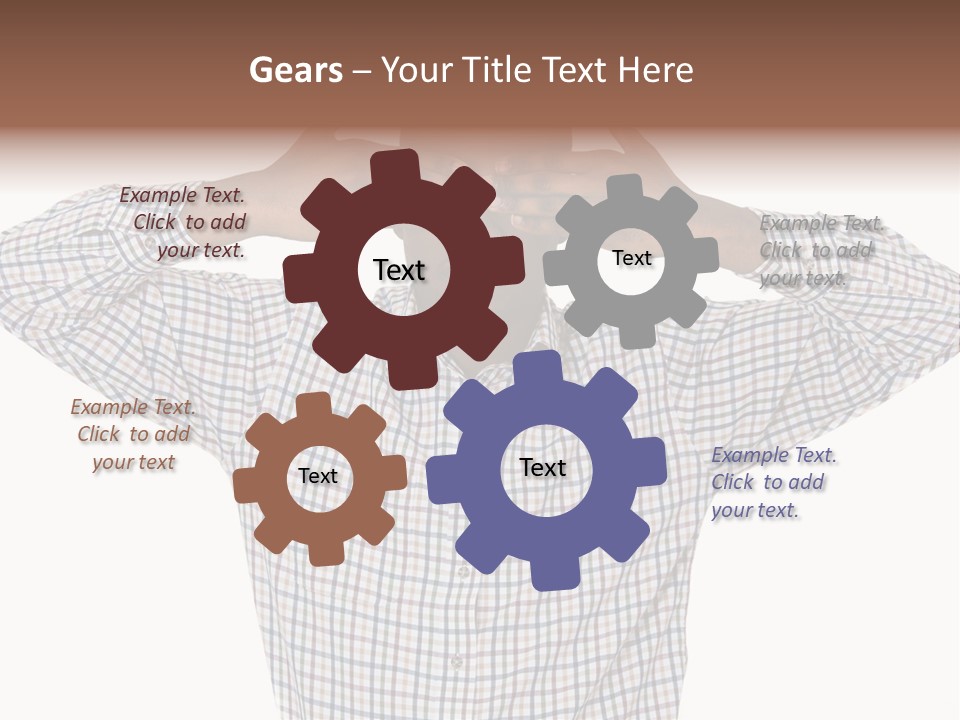 A Man Covering His Eyes With His Hands PowerPoint Template