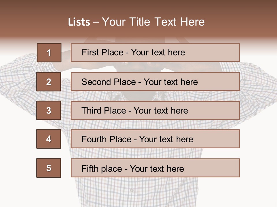 A Man Covering His Eyes With His Hands PowerPoint Template