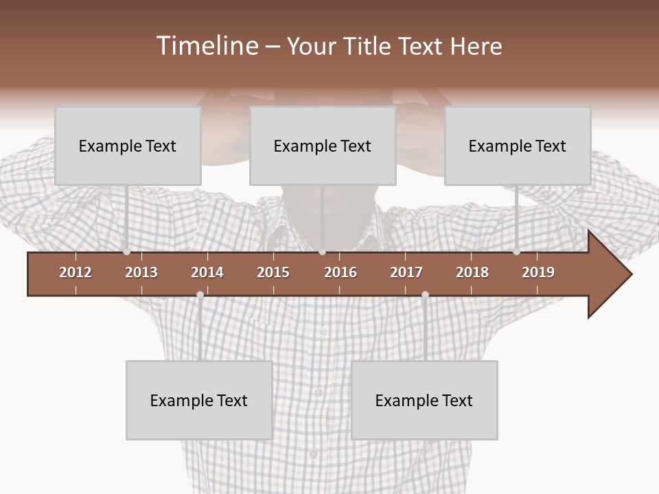 A Man Covering His Eyes With His Hands PowerPoint Template