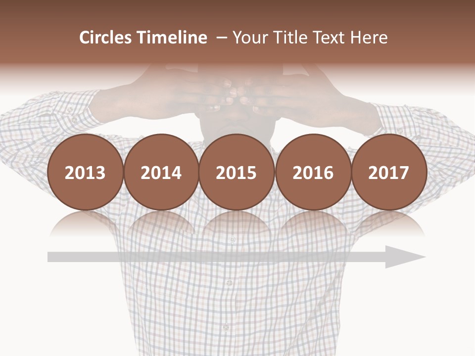 A Man Covering His Eyes With His Hands PowerPoint Template