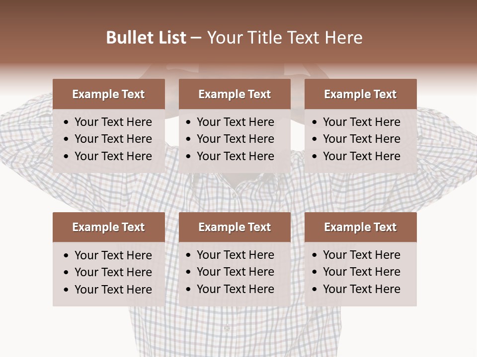 A Man Covering His Eyes With His Hands PowerPoint Template