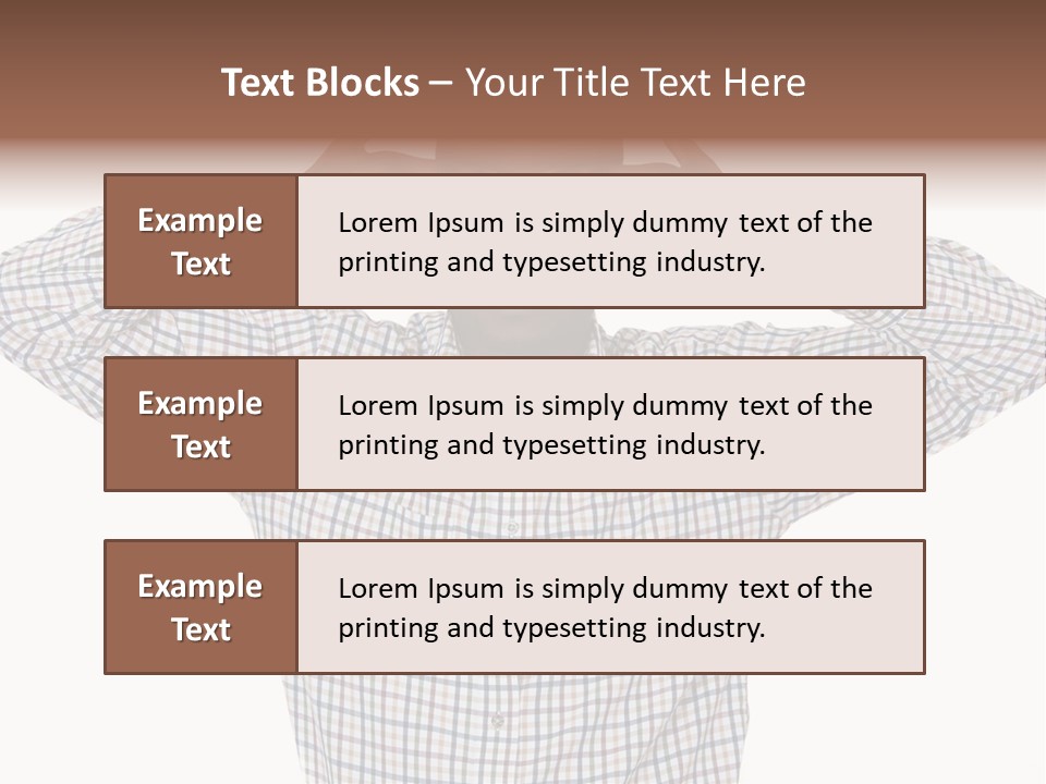A Man Covering His Eyes With His Hands PowerPoint Template
