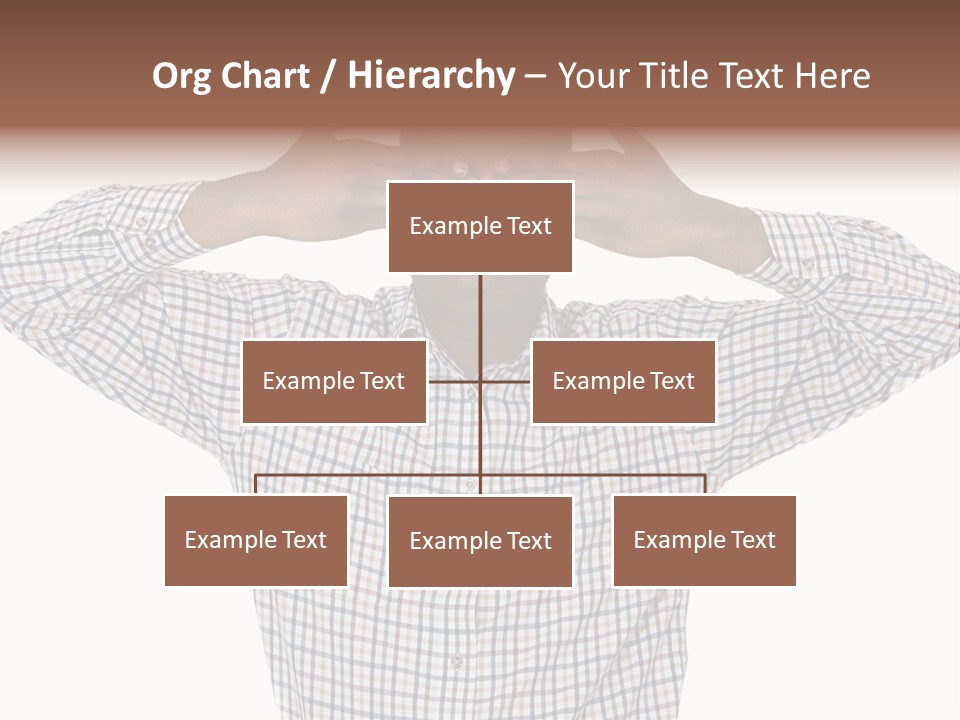 A Man Covering His Eyes With His Hands PowerPoint Template